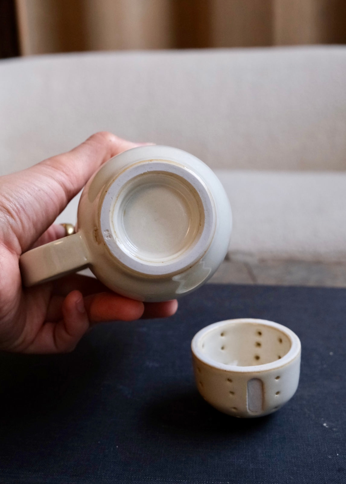 Cream Pitcher Revolve Teapot