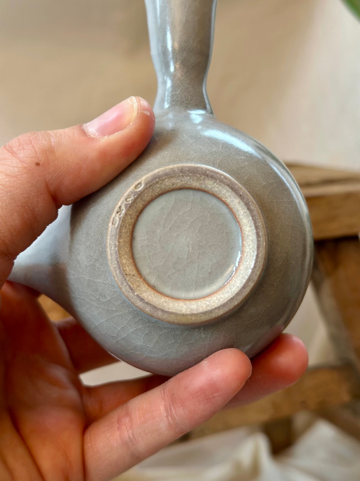 Glacial ash mini kyusu revolve  teapot