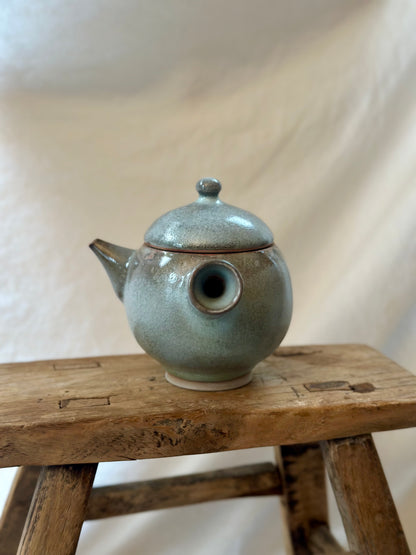 Rainbow fish kyusu revolve teapot