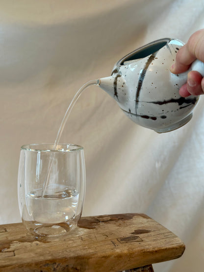 Snow forest kyusu revolve teapot