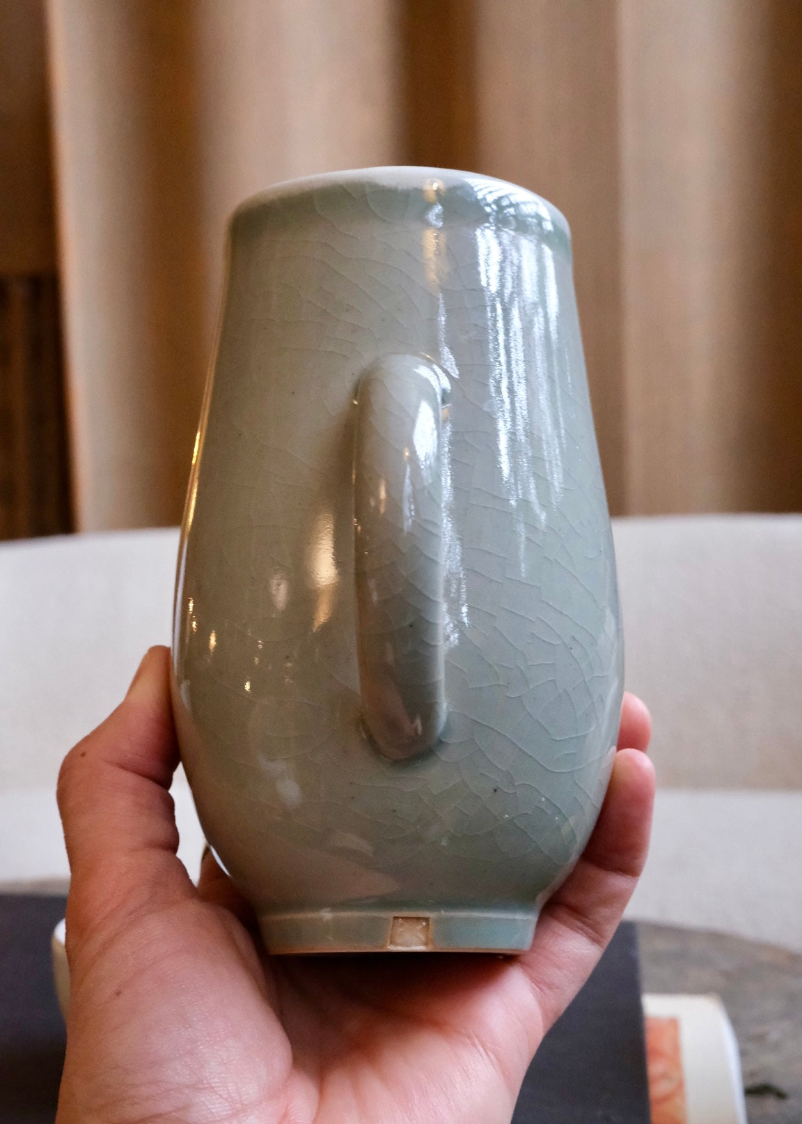 Celadon Pitcher Revolve Teapot