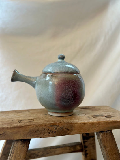 Rainbow fish kyusu revolve teapot