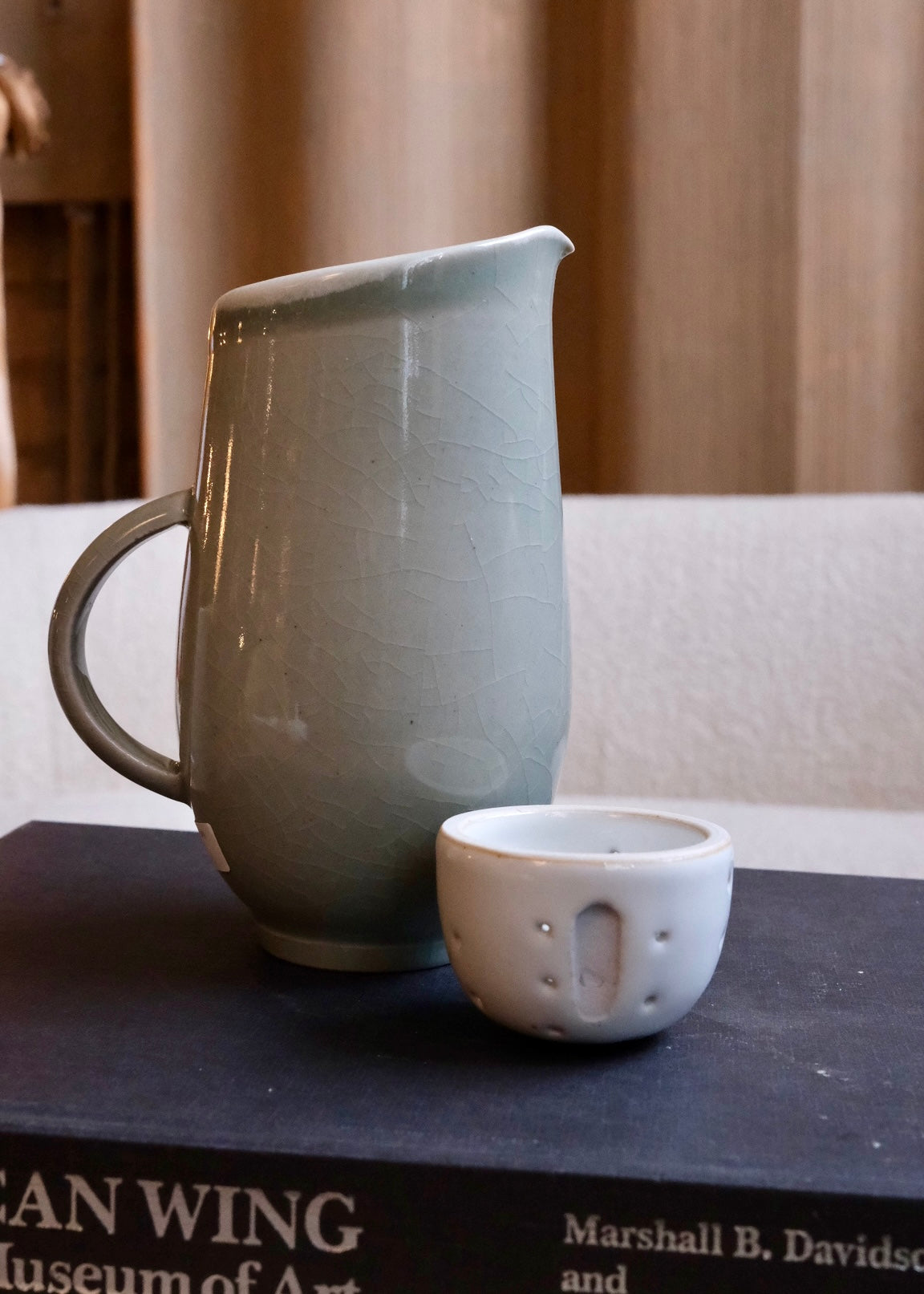 Celadon Pitcher Revolve Teapot