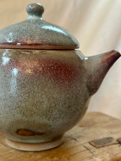 Rainbow fish kyusu revolve teapot