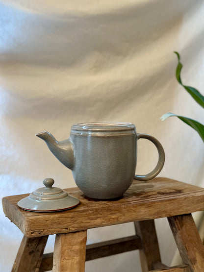 Glacial ash revolve teapot