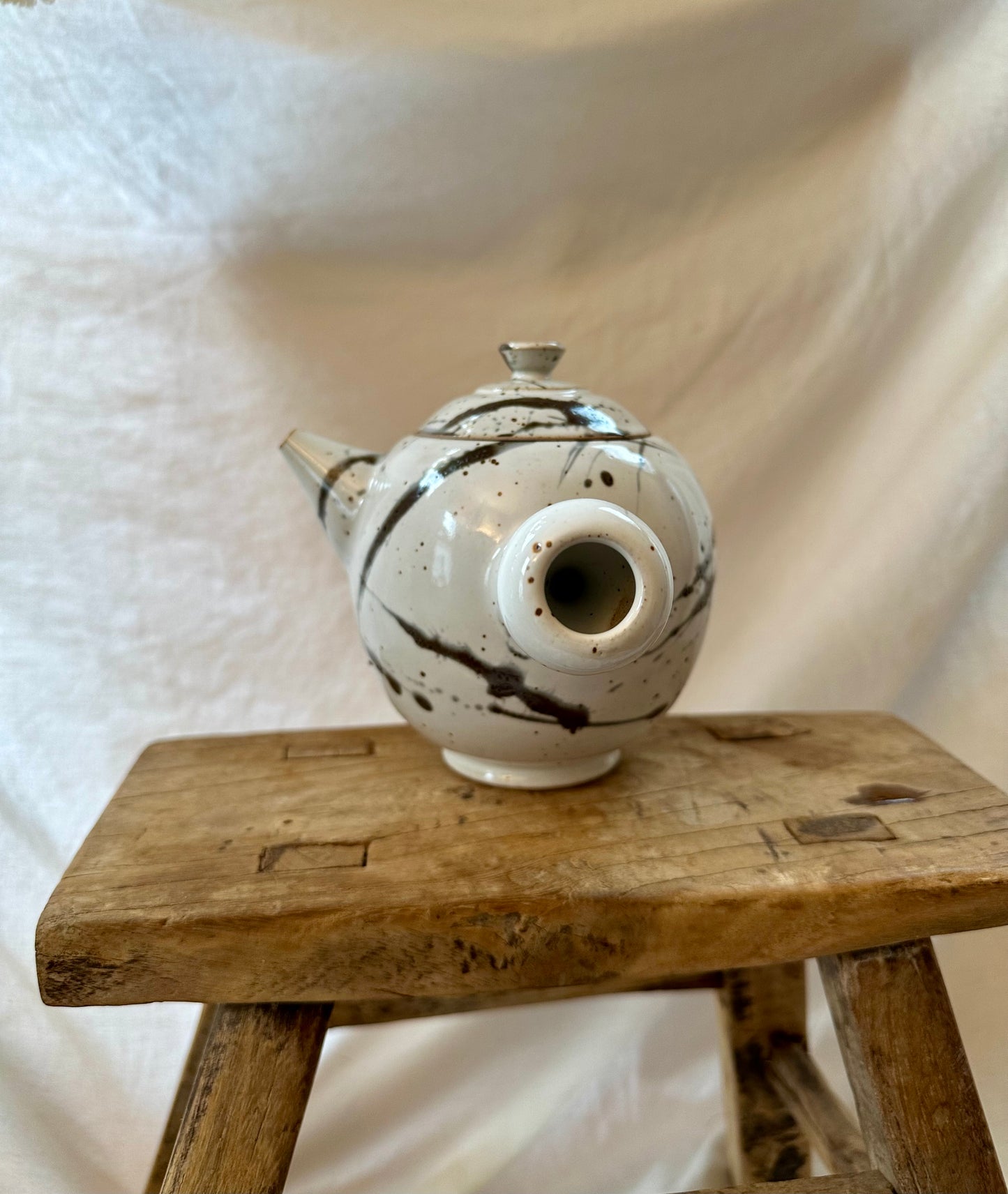 Snow forest kyusu revolve teapot