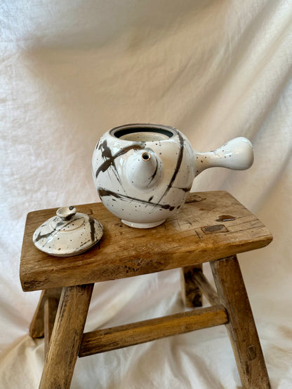 Snow forest kyusu revolve teapot