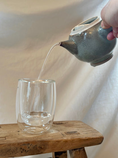 Rainbow fish kyusu revolve teapot