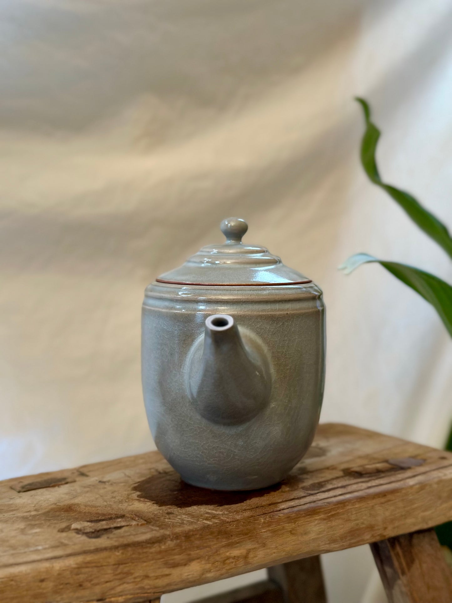 Glacial ash revolve teapot