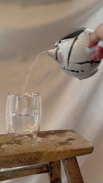 Snow forest kyusu revolve teapot